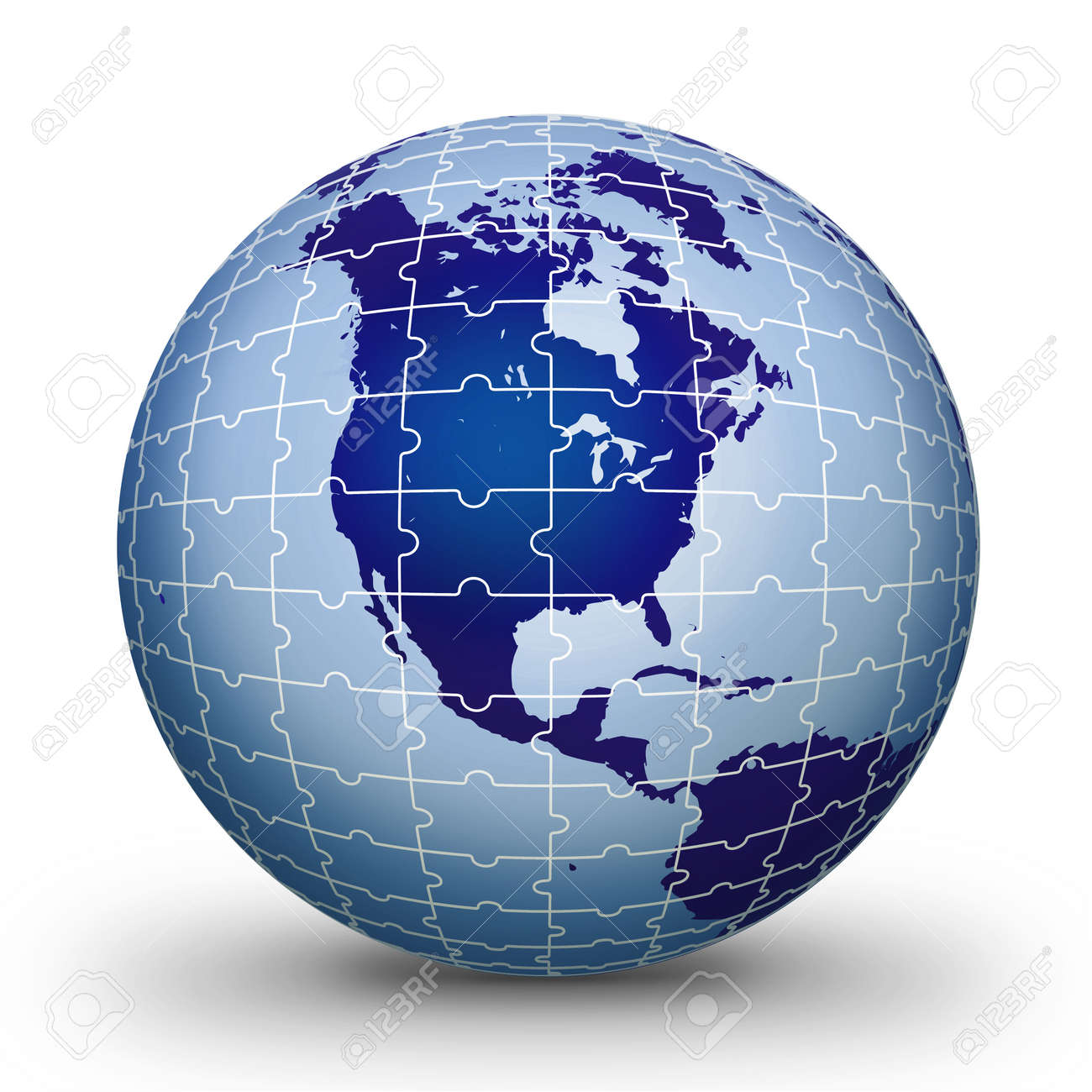 world globe puzzle