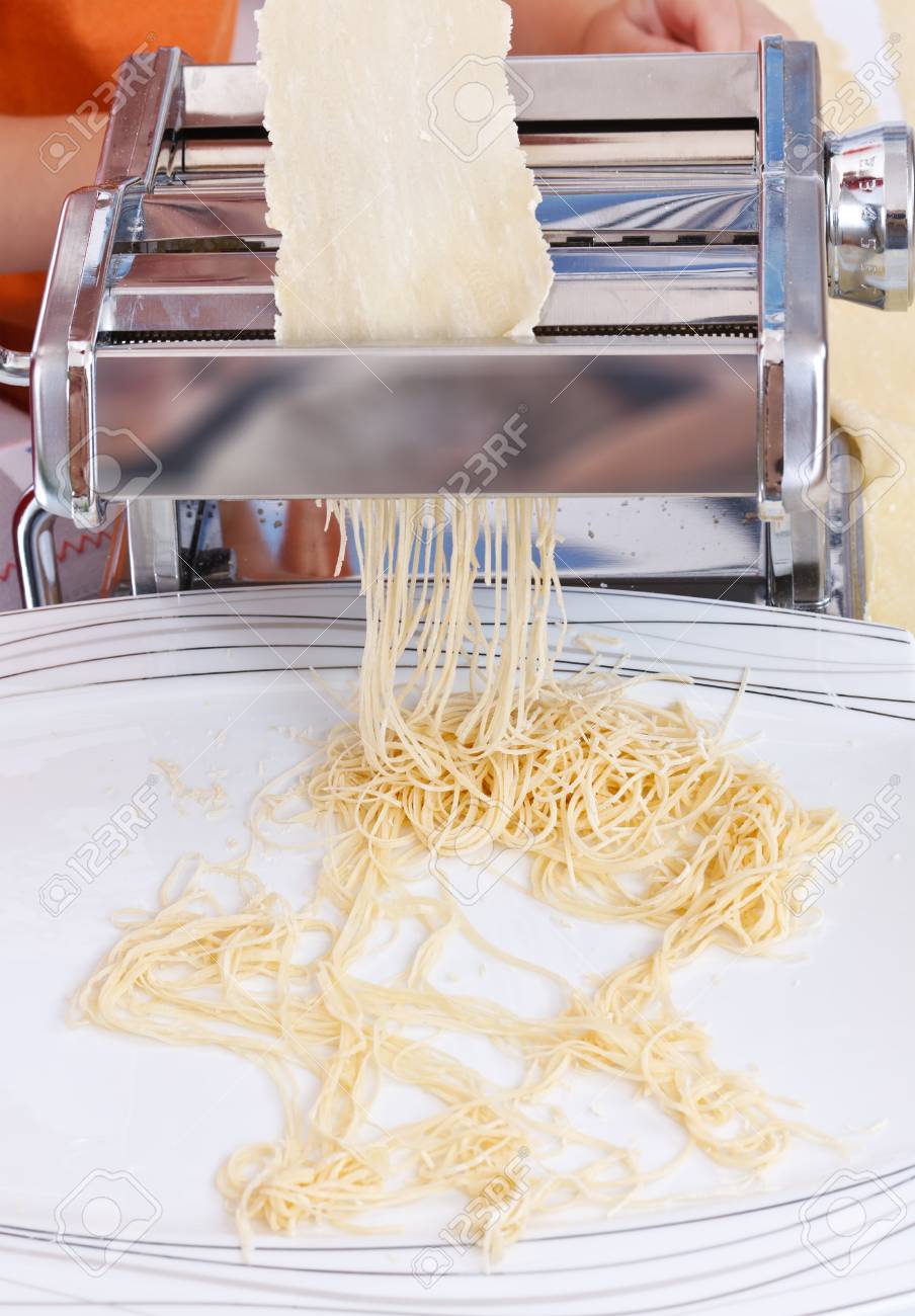 homemade pasta with pasta maker