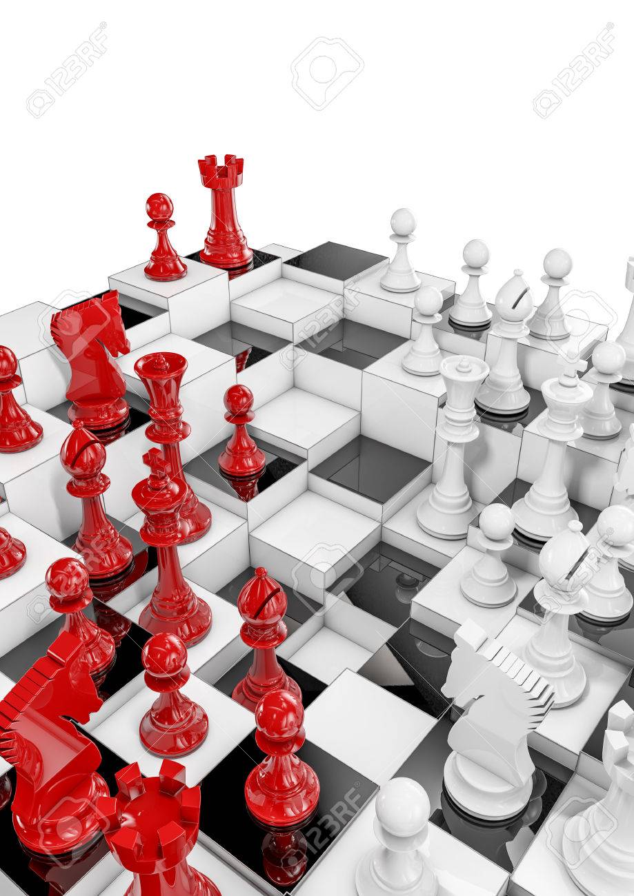 Download Multilayer Chess 3d Render Of Multilayered Chess Set Stock Photo Picture And Royalty Free Image Image 44383751