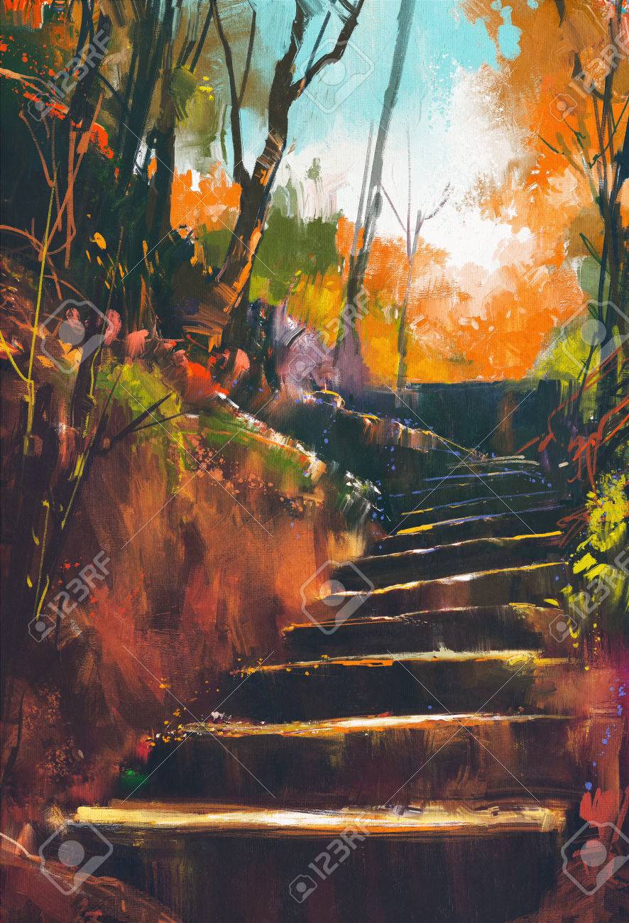 風景のパステル画 石のオブジェクト 【公式通販】