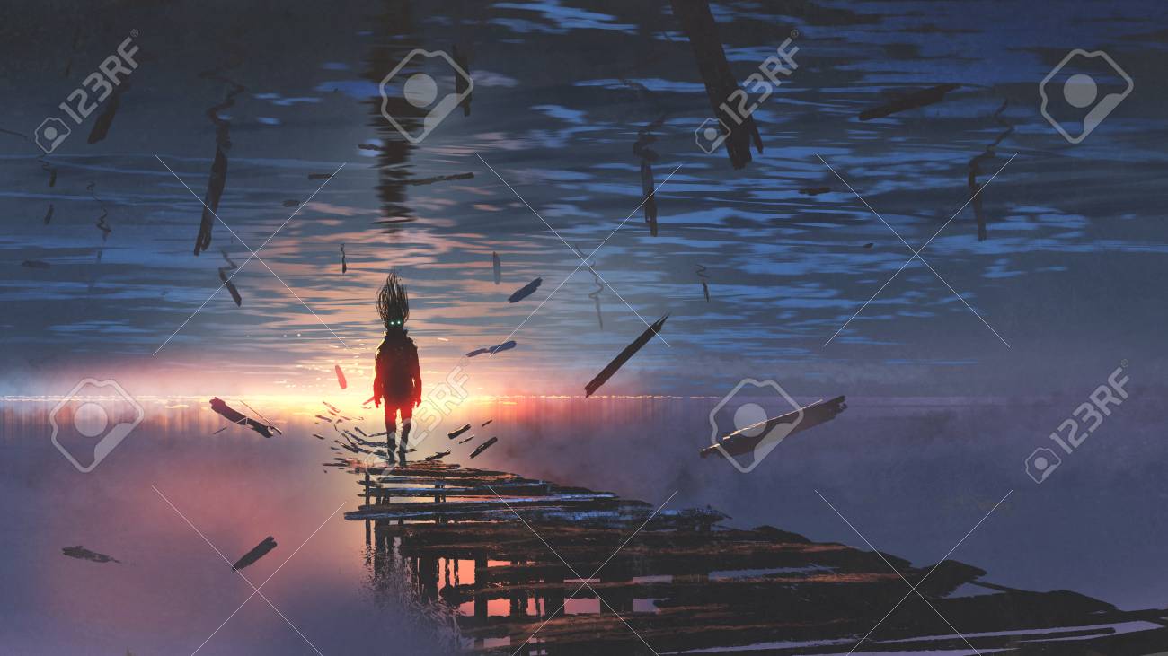 KATSUYA153絵画アート 海 夕焼け 空