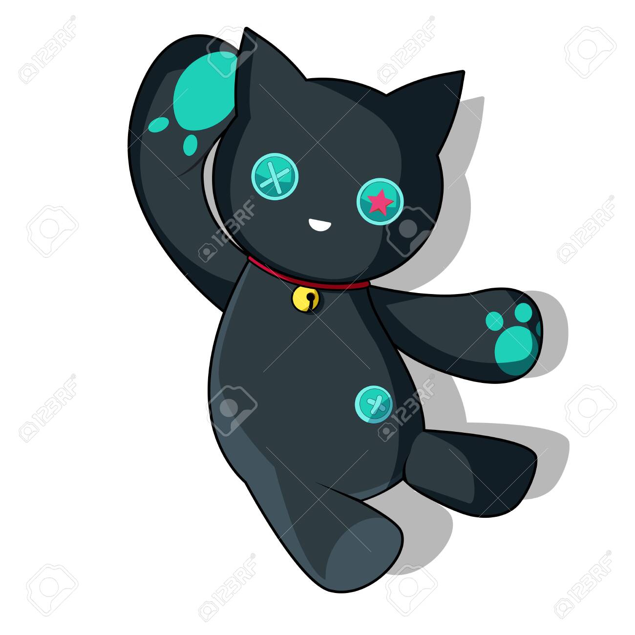 black cat doll
