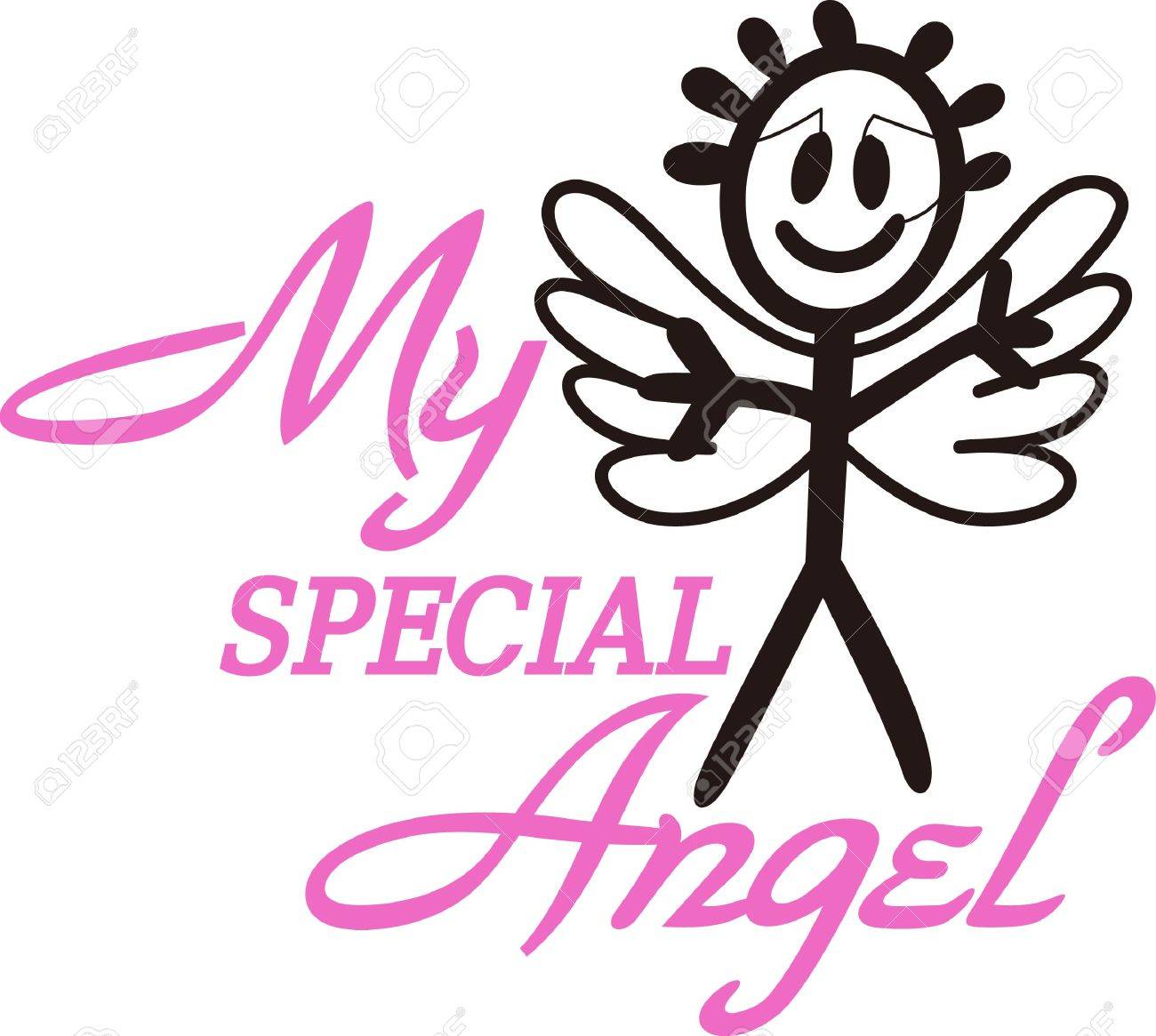 El Cielo Ha Enviado Un Angel Especial Esta Figura Angel Del Palillo Super Lindo Es La Decoracion Perfecta Para Viveros Y Articulos Para Bebe Utilizar Con El Software De Vinilo Para Crear