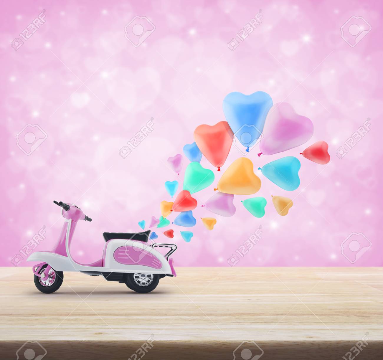 light pink scooter