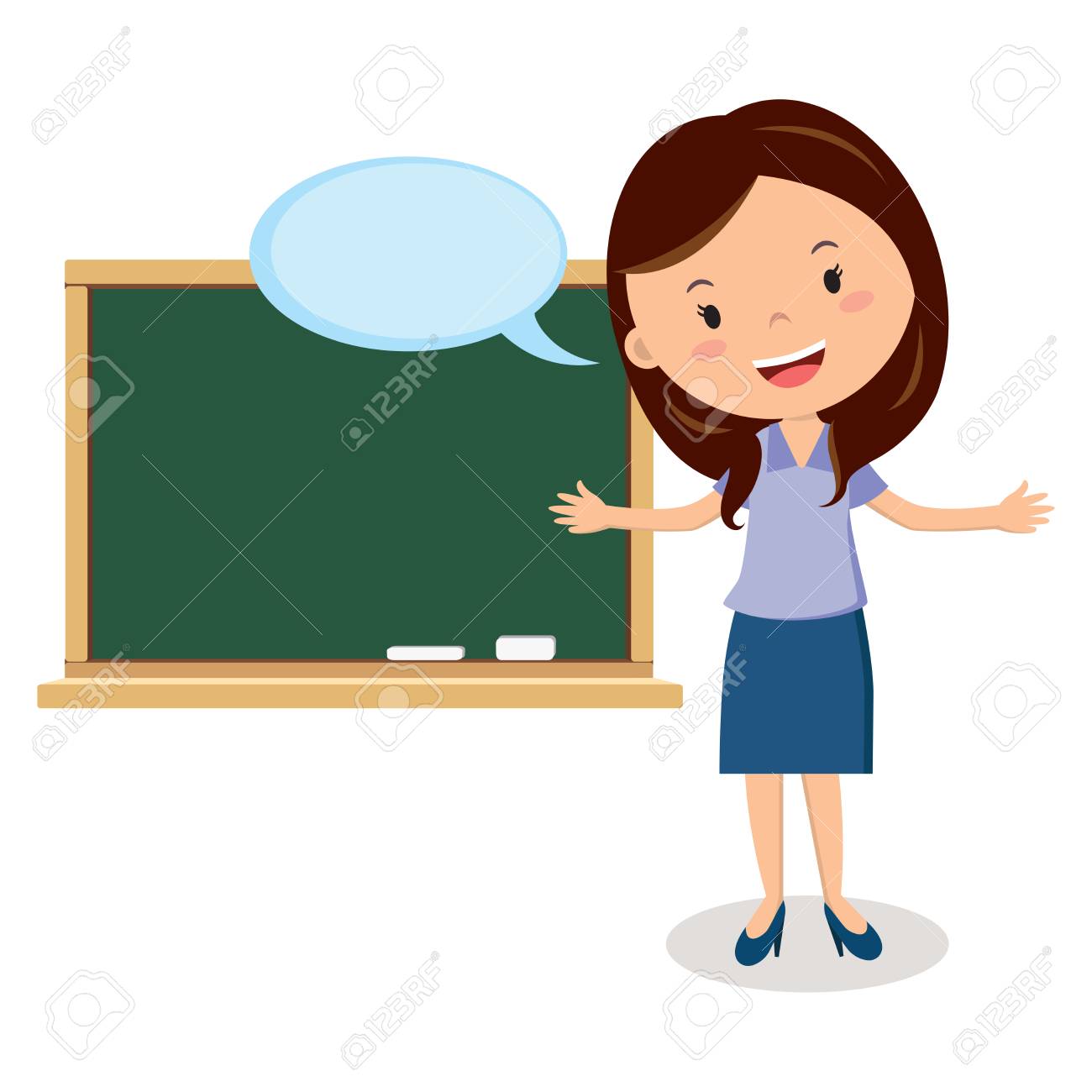 レッスンでの先生のイラスト素材 ベクタ Image