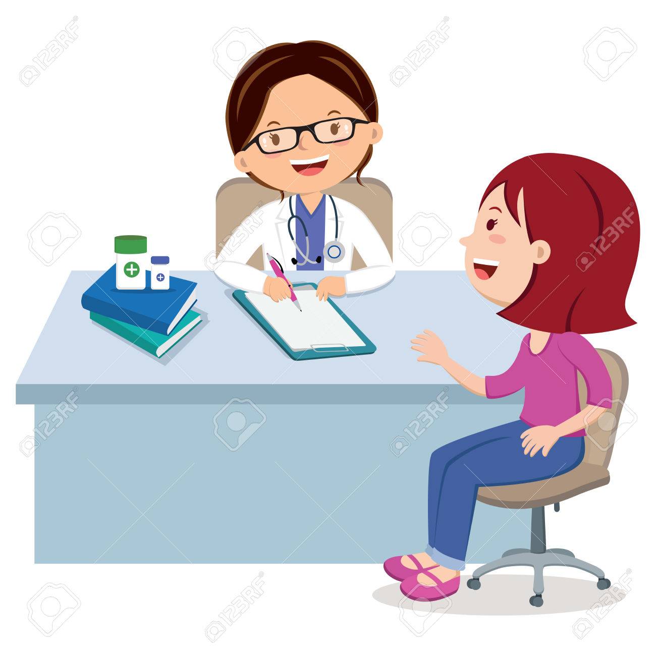 Female doctor consultation. Medical Consultation between doctor and her patient at desk. - 83672878 Female doctor consultation. Medical Consultation between doctor and her patient at desk. - 83672878