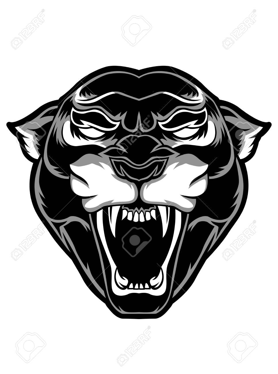 Black panther vector tattoo sticker poster background design banner - 95463170 Black panther vector tattoo sticker poster background design banner - 95463170