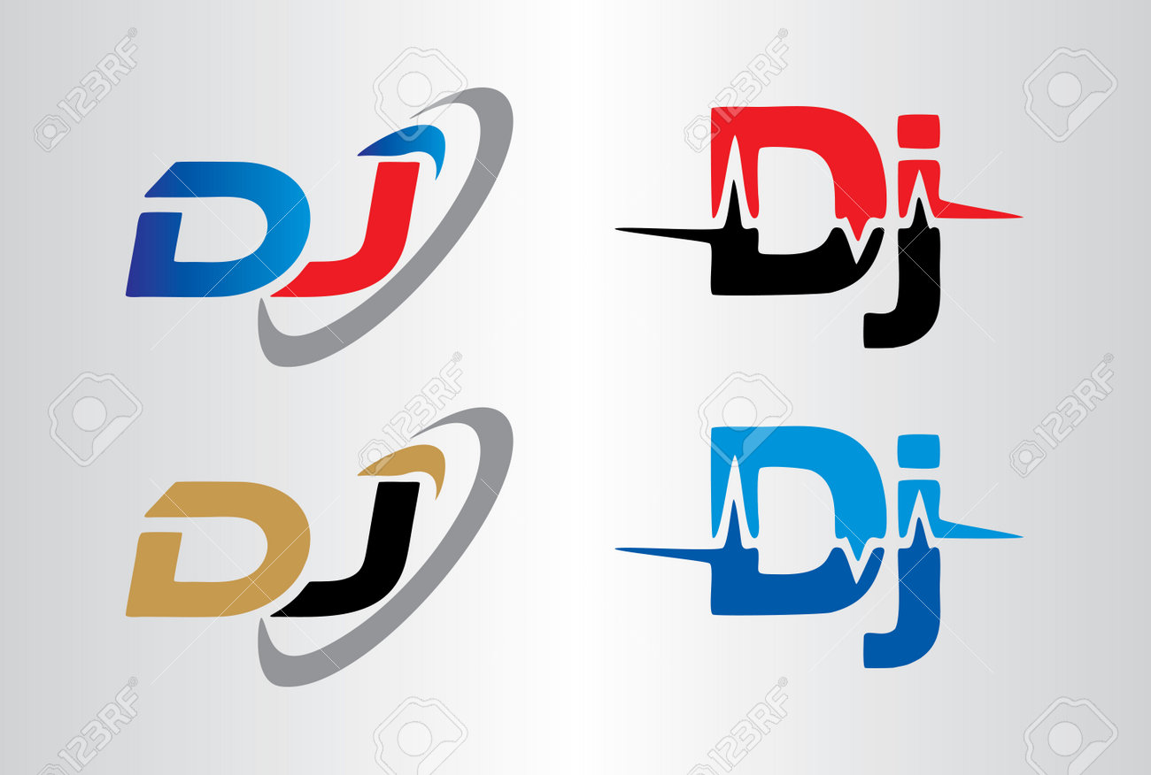 DJ Logo Design With Creative Modern Trendy Typography. Minimalist,  Creative, Unique, Modern Logo Design. This Icon Incorporate With Abstract  Shape In The Creative Way. Royalty Free SVG, Cliparts, Vectors, and Stock  Illustration., image size:1300x876