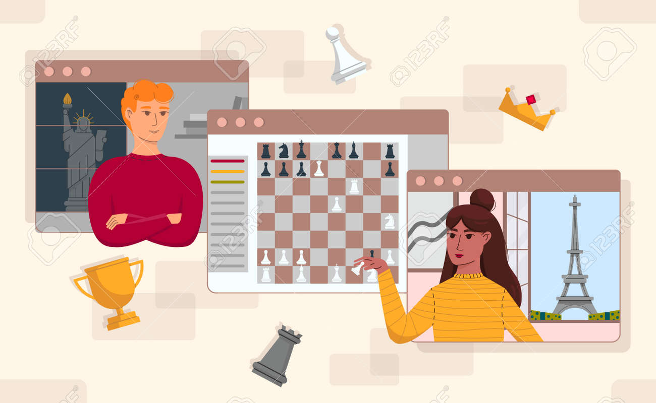 Online game illustrations in flat vector from each othe - 164118867 Online game illustrations in flat vector from each othe - 164118867