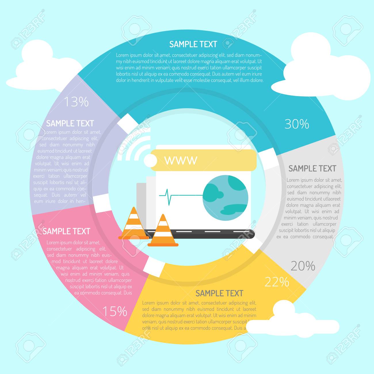 웹 사이트 인포 그래프 다이어그램 만들기 로열티 무료 사진, 그림, 이미지 그리고 스톡포토그래피. Image 92772882