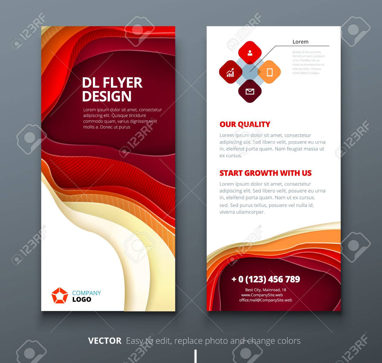 dl flyer design corporate business template for brochure or best flyer layout