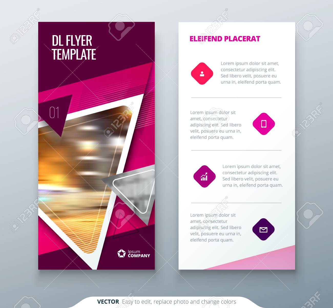 dl flyer design pink template dl flyer banner layout with modern flyer design layouts