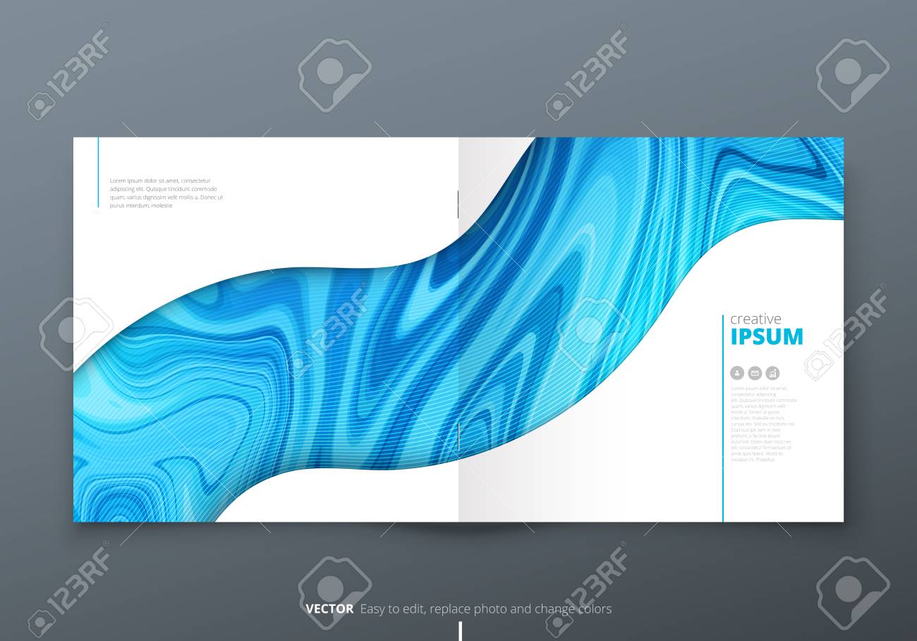 square brochure template layout design corporate business annual square brochure