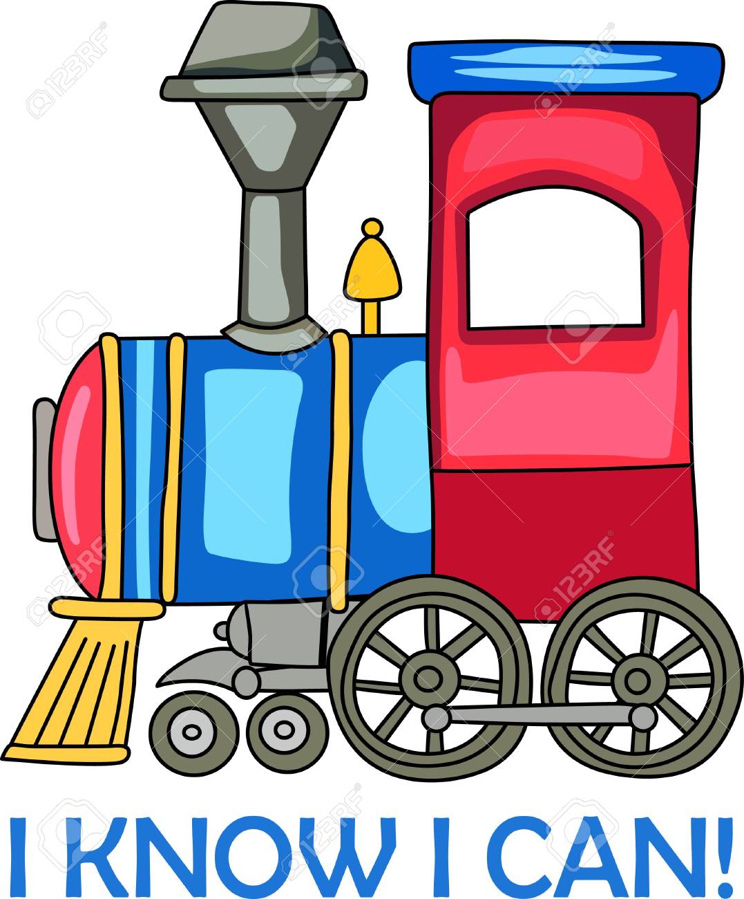 保育所の装飾のためのかわいい電車です のイラスト素材 ベクタ Image