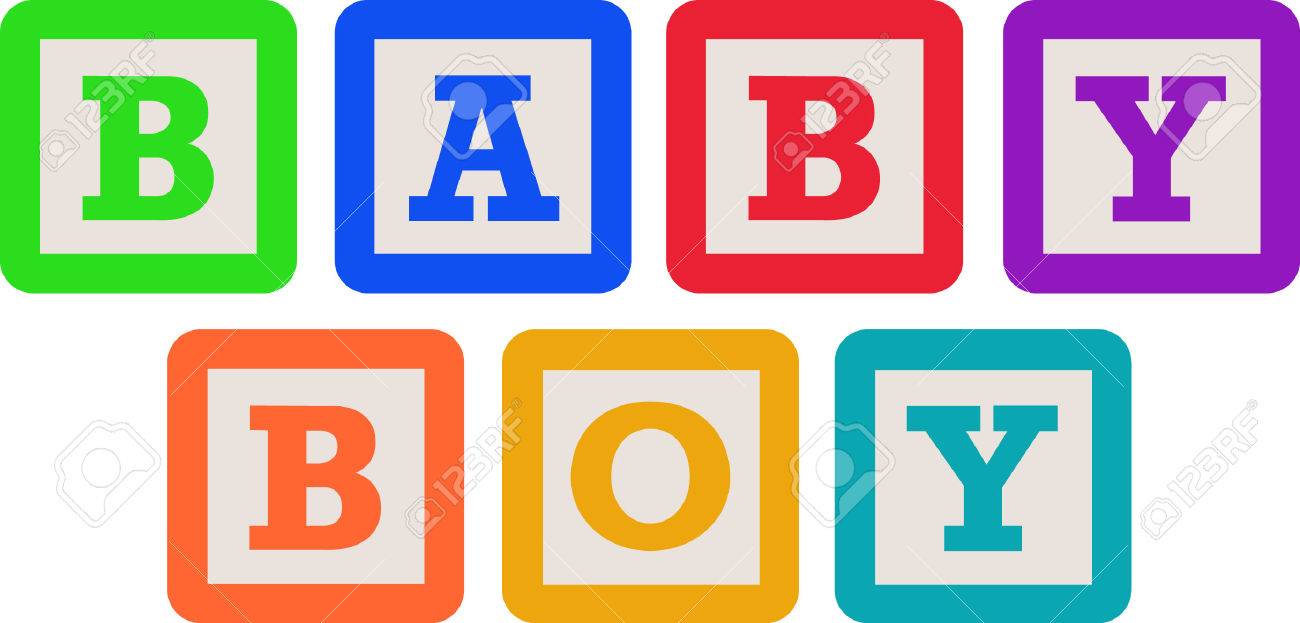 This Cute Design Of Baby Blocks Makes The Perfect Gift To Babys Nursery.  Mom And Dad Will Love It! Royalty Free SVG, Cliparts, Vectors, And Stock  Illustration. Image 45163445.