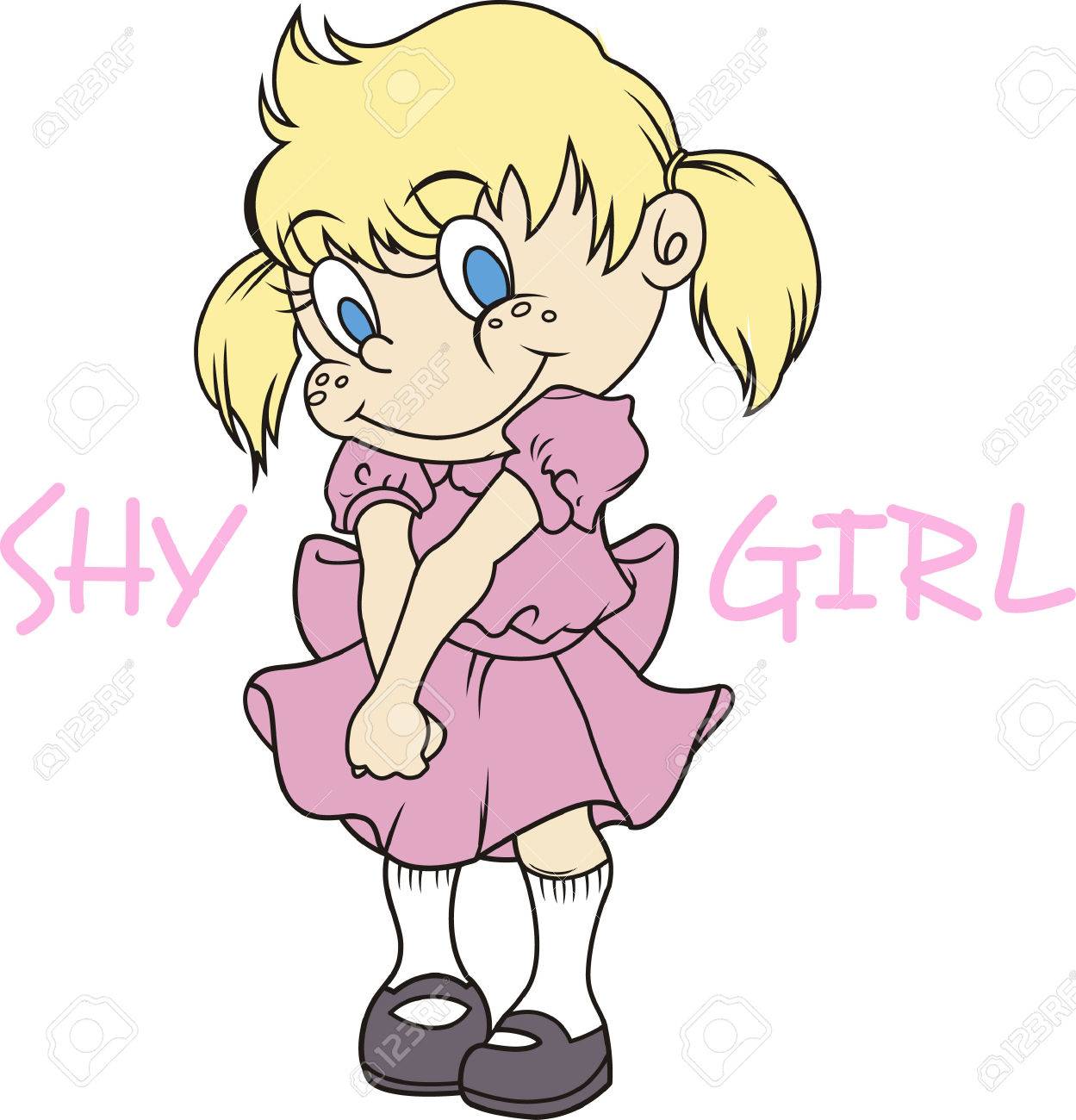 Add This Cute Shy Girl To A Shirt Or Blanket. Perfect For A Baby Shower.  Royalty Free SVG, Cliparts, Vectors, and Stock Illustration. Image 45171222.