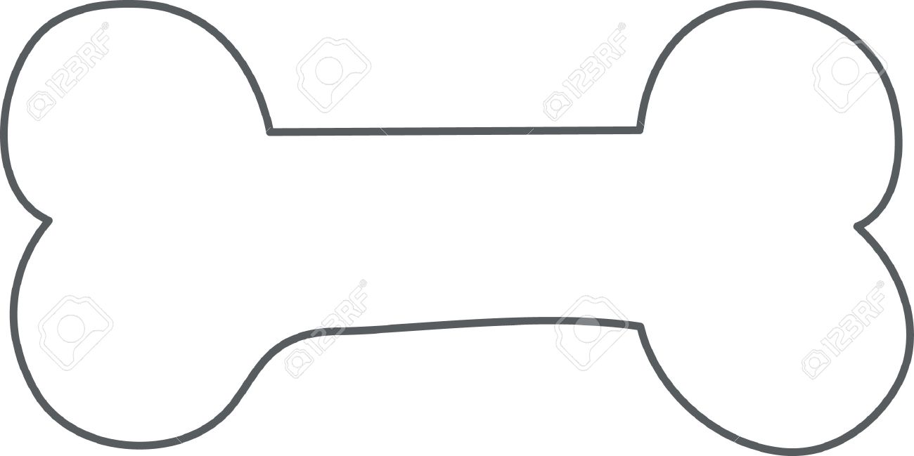 This outline is perfect to add to your custom design for a dog bone for man's best friend. - 45194916 This outline is perfect to add to your custom design for a dog bone for man's best friend. - 45194916