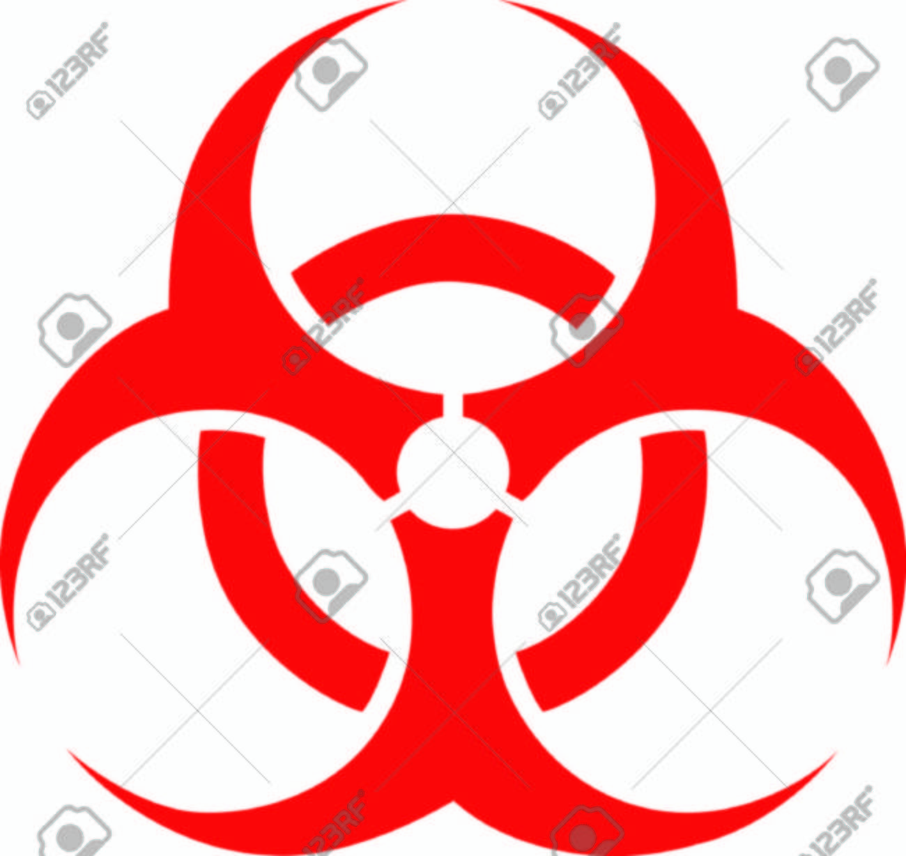 このバイオハザードのシンボルと安全上の問題をマークします のイラスト素材 ベクタ Image