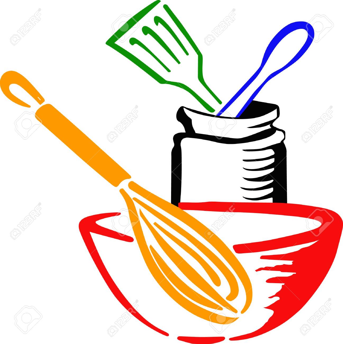 These Cooking Utensils Will Look Nice On A Kitchen Towel Royalty