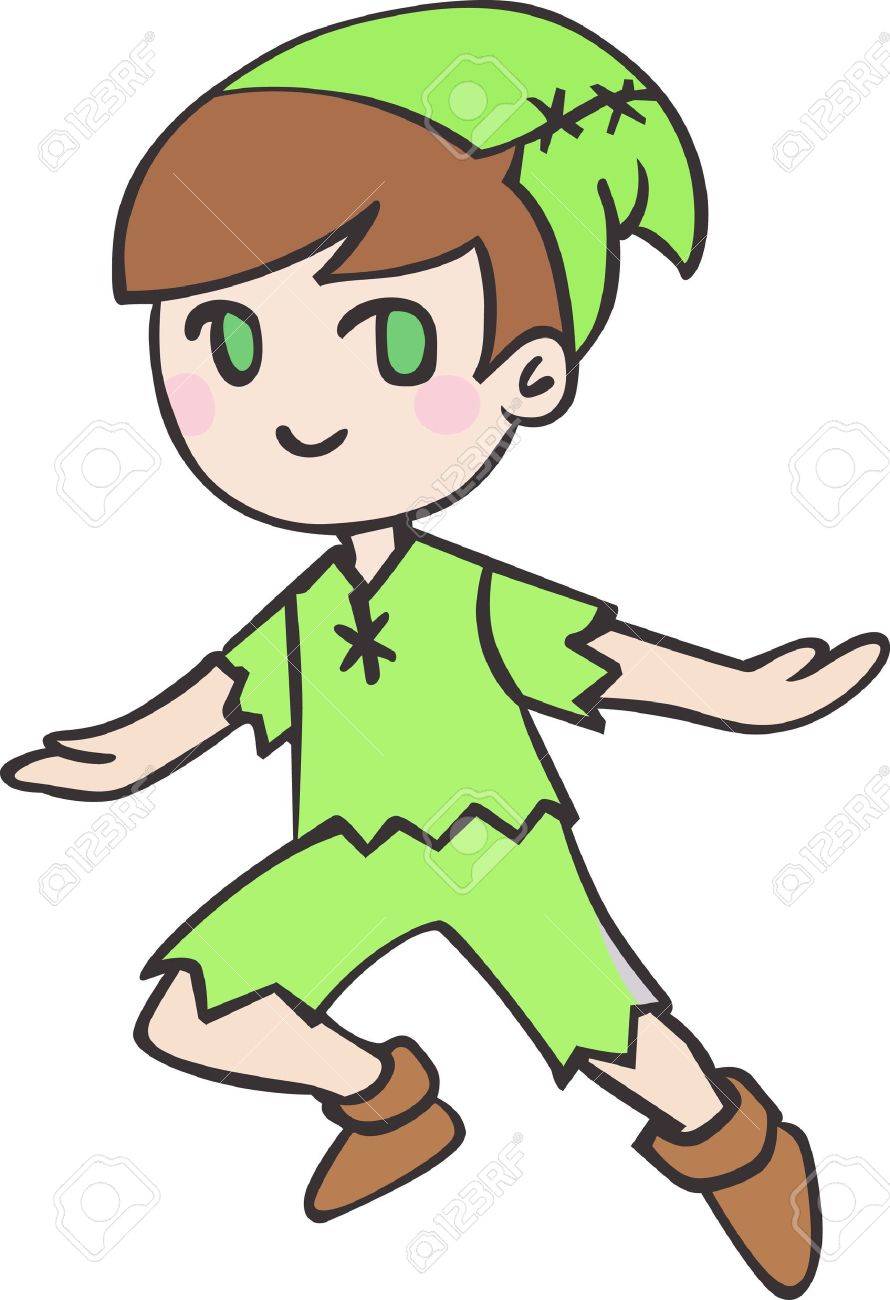 Avoir Peter Pan Chambre Decor D Un Enfant Clip Art Libres De Droits Vecteurs Et Illustration Image 45349233