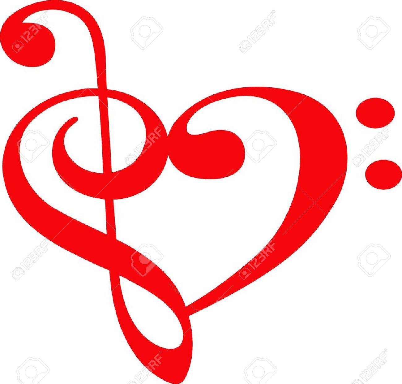 Music lovers will like this special heart for a valentine. - 45936961 Music lovers will like this special heart for a valentine. - 45936961