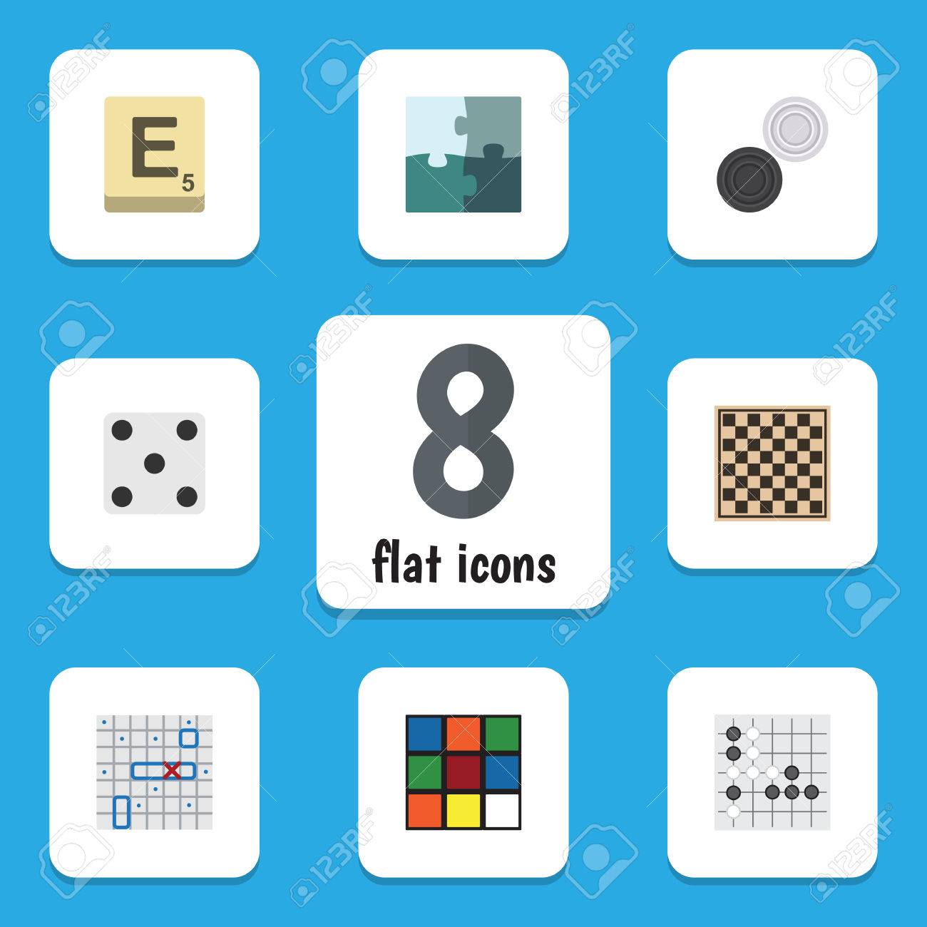 flat icon entertainment set