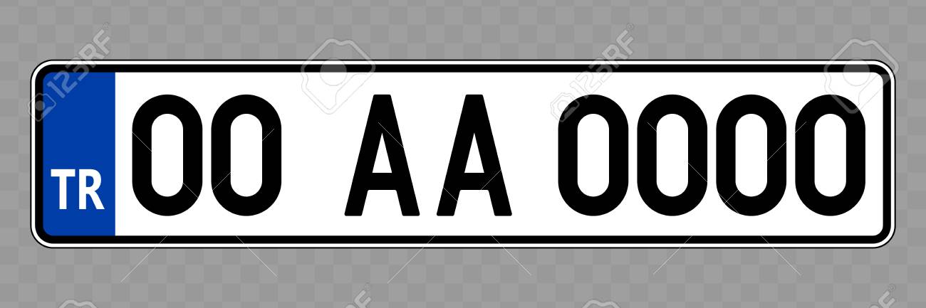 Tr on sale number plate