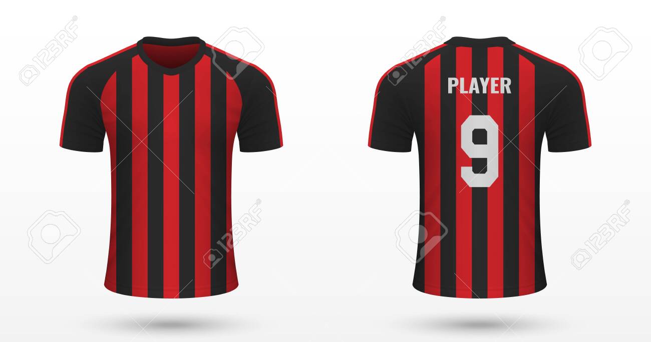 milan football shirt