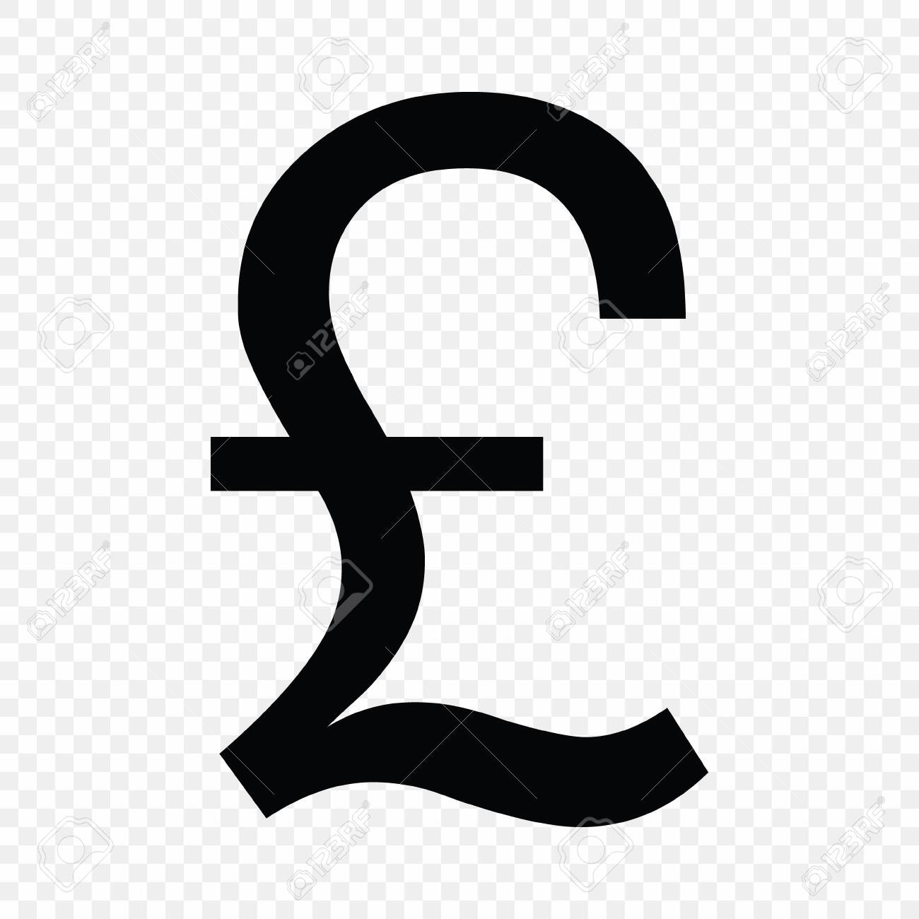 イギリスのポンド記号。通貨記号アイコンのイラスト素材・ベクター Image 142903208