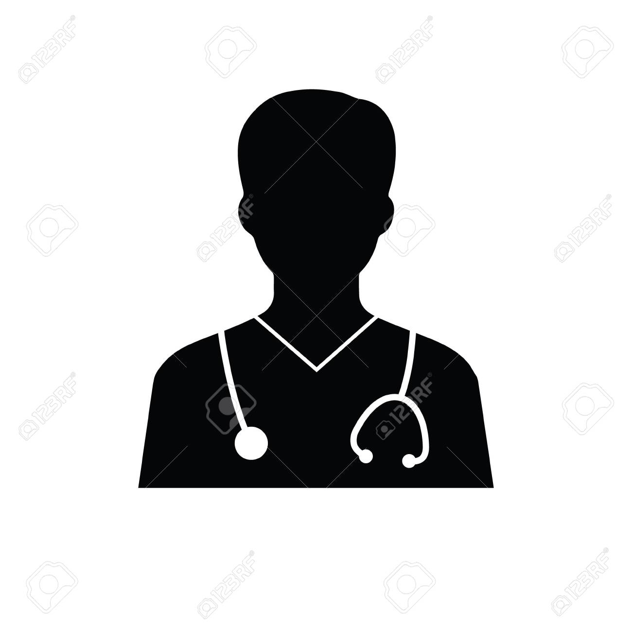 Doctor Vector Icon. Medicine Logo Royalty Free SVG, Cliparts, Vectors, and  Stock Illustration. Image 147858808., image size:1300x1300