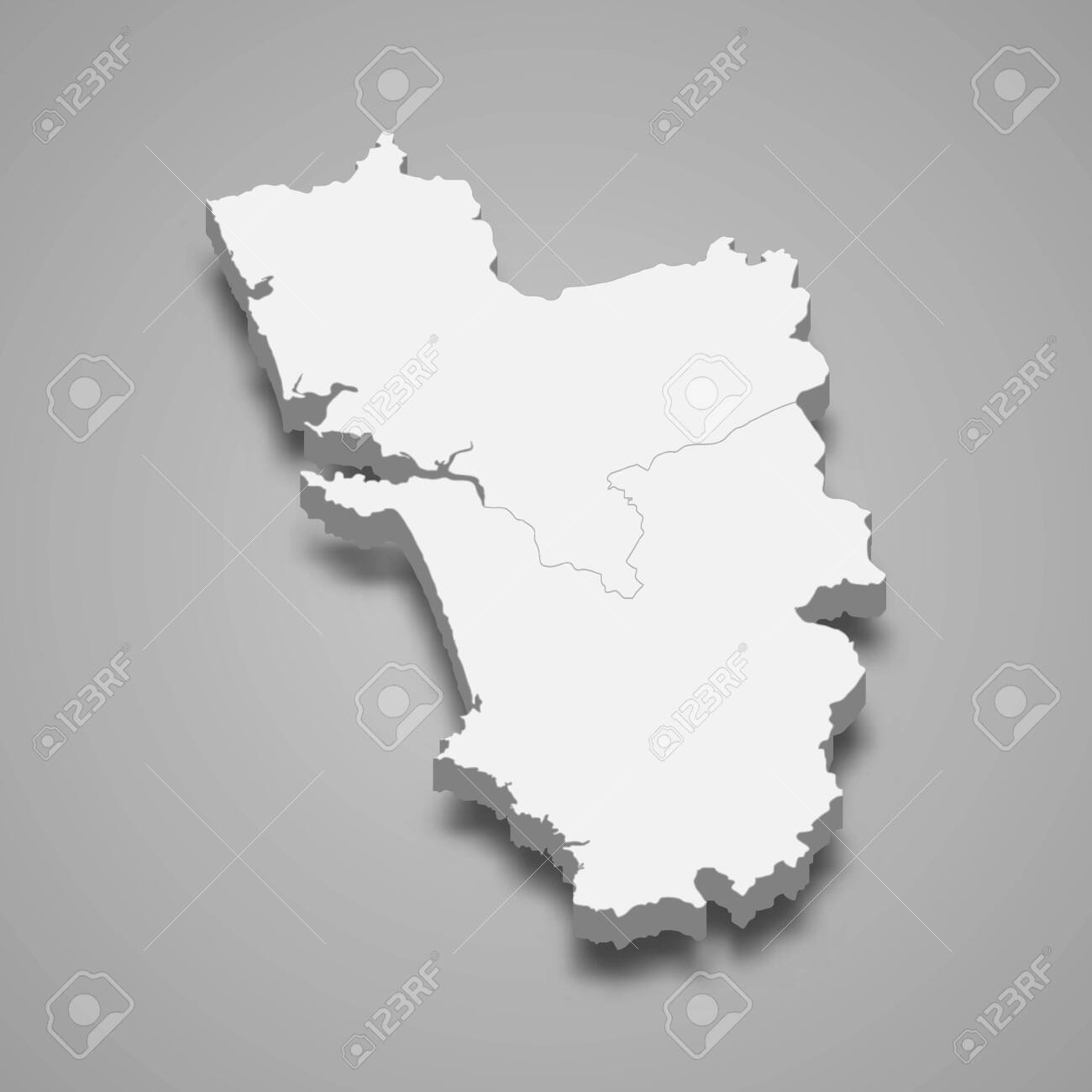 3d Map Of Goa 3D Map Of Goa Is A State Of India Royalty Free Svg, Cliparts, Vectors, And  Stock Illustration. Image 147909545.