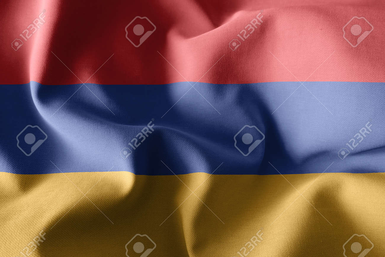 3d rendering realistic waving silk flag of Armenia - 168929057 3d rendering realistic waving silk flag of Armenia - 168929057