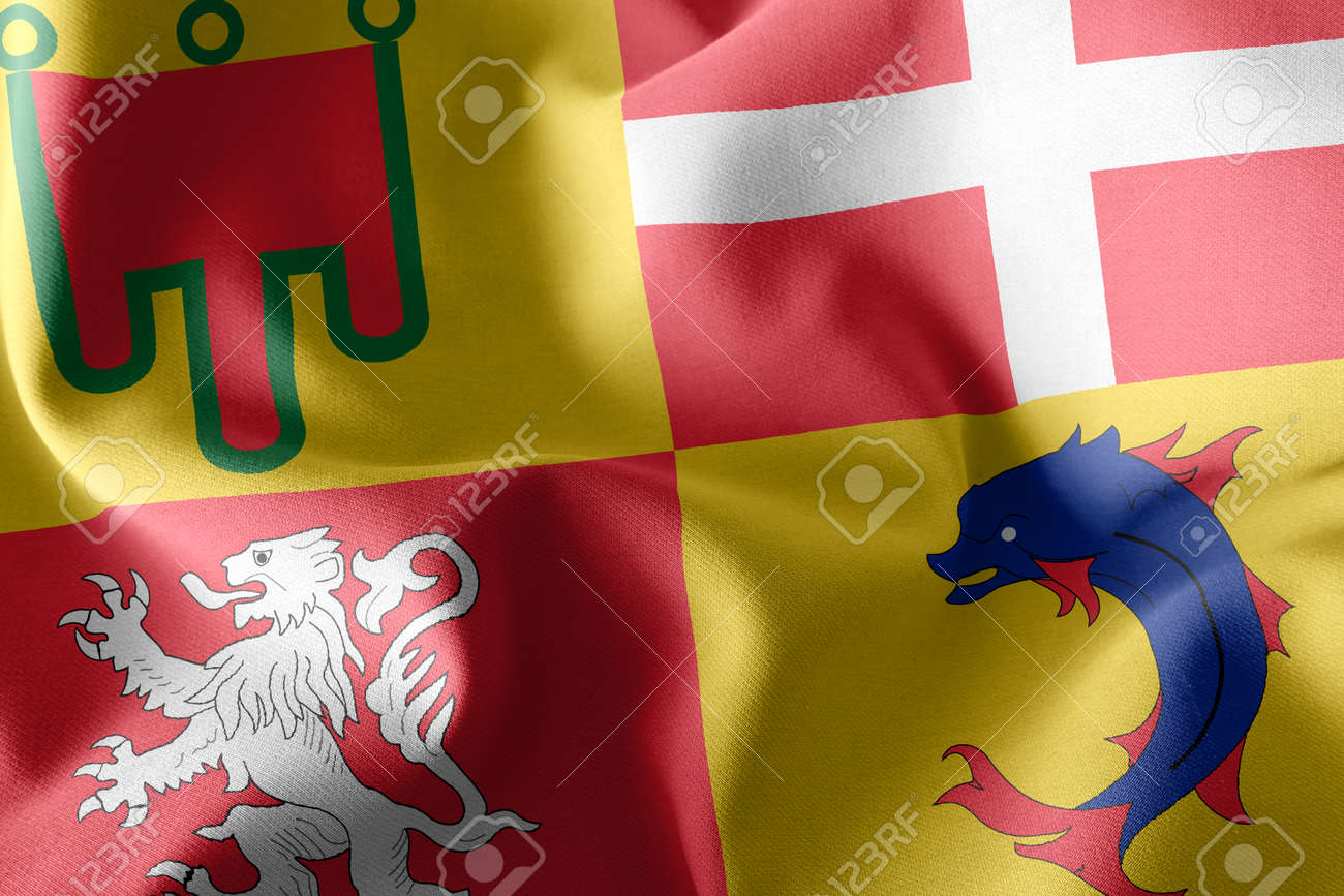 3D illustration flag of Auvergne-Rhone-Alpes is a region of France. Waving on the wind flag textile background - 168929083 3D illustration flag of Auvergne-Rhone-Alpes is a region of France. Waving on the wind flag textile background - 168929083