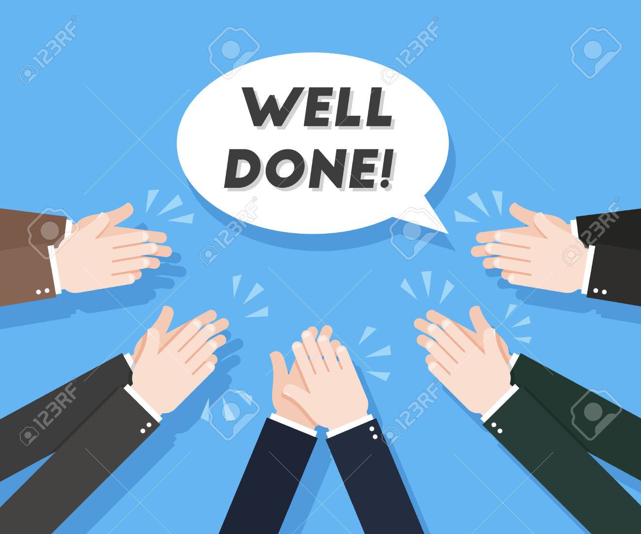 人間の手が拍手します 拍手拍手 ベクトル図 のイラスト素材 ベクタ Image