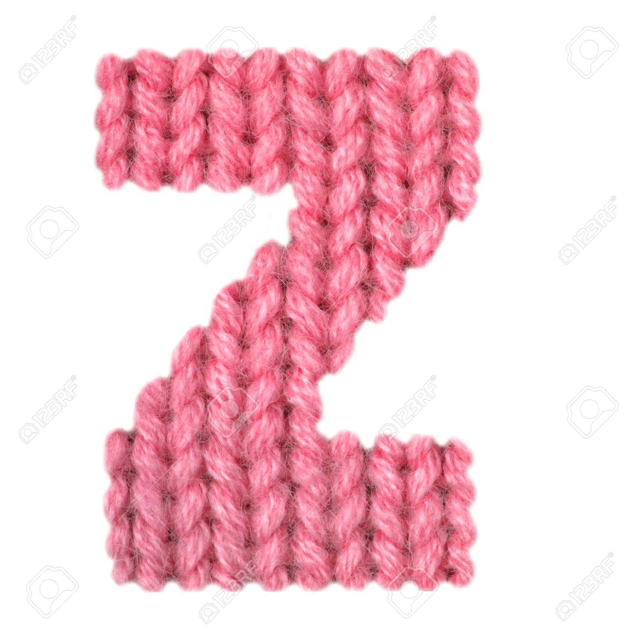 Letter Z Alphabet On A Blurry Texture Knitted Pattern Of Woolen Letter Z Alphabet On A Blurry Texture Knitted Pattern Of Woolen