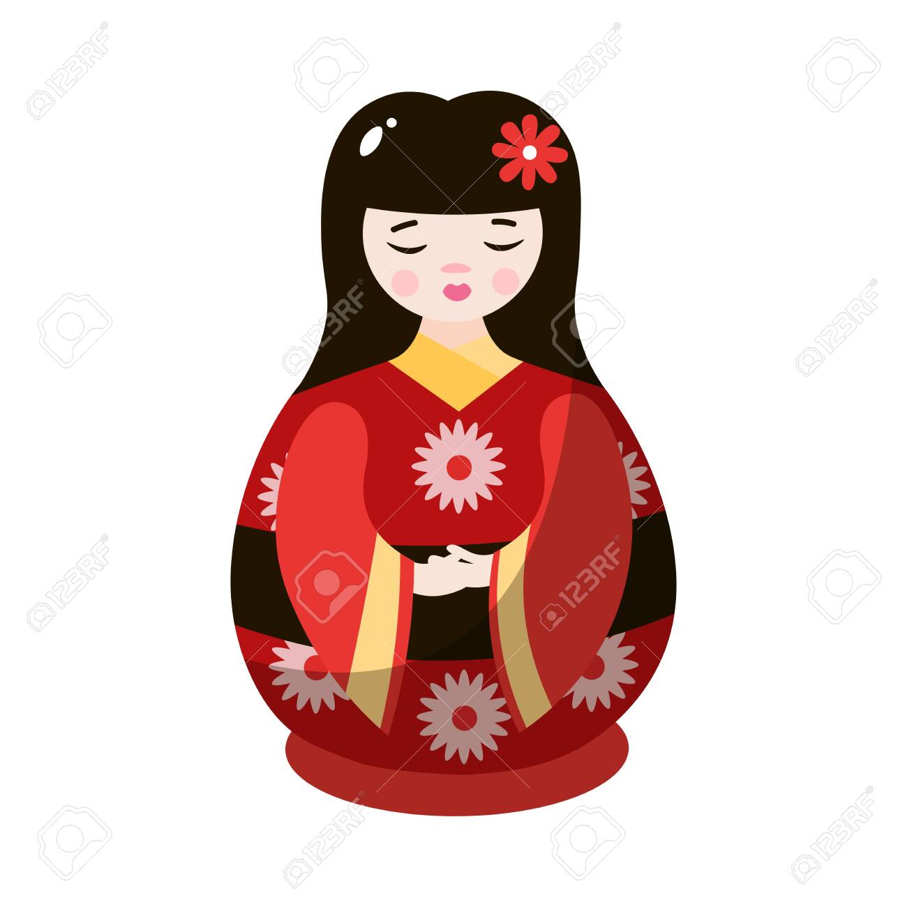 kokeshi nesting dolls