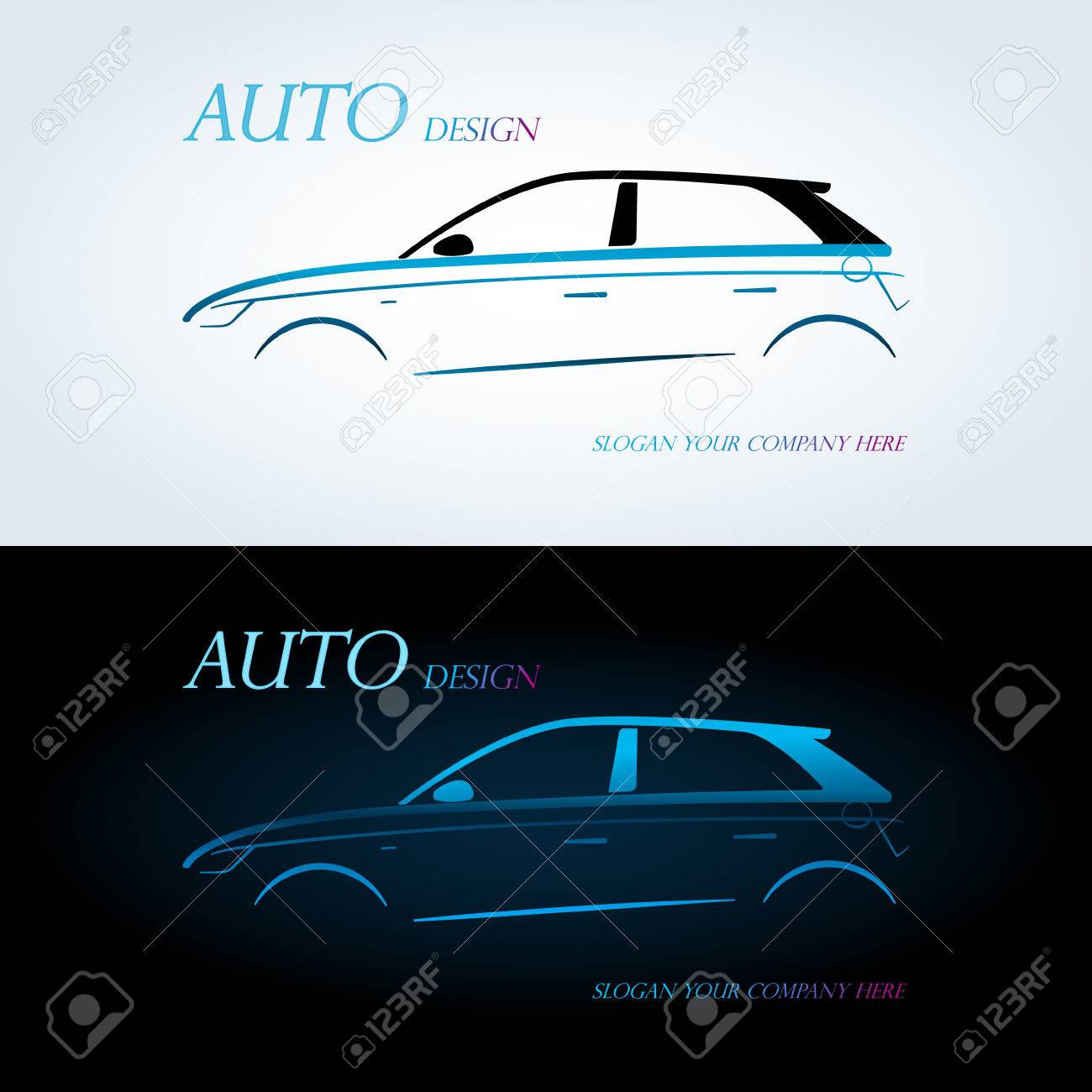 Logo Fur Auto Auf Einem Weissen Hintergrund Auto Firmenlogo Blaue Und Weisse Hintergrund Lizenzfrei Nutzbare Vektorgrafiken Clip Arts Illustrationen Image