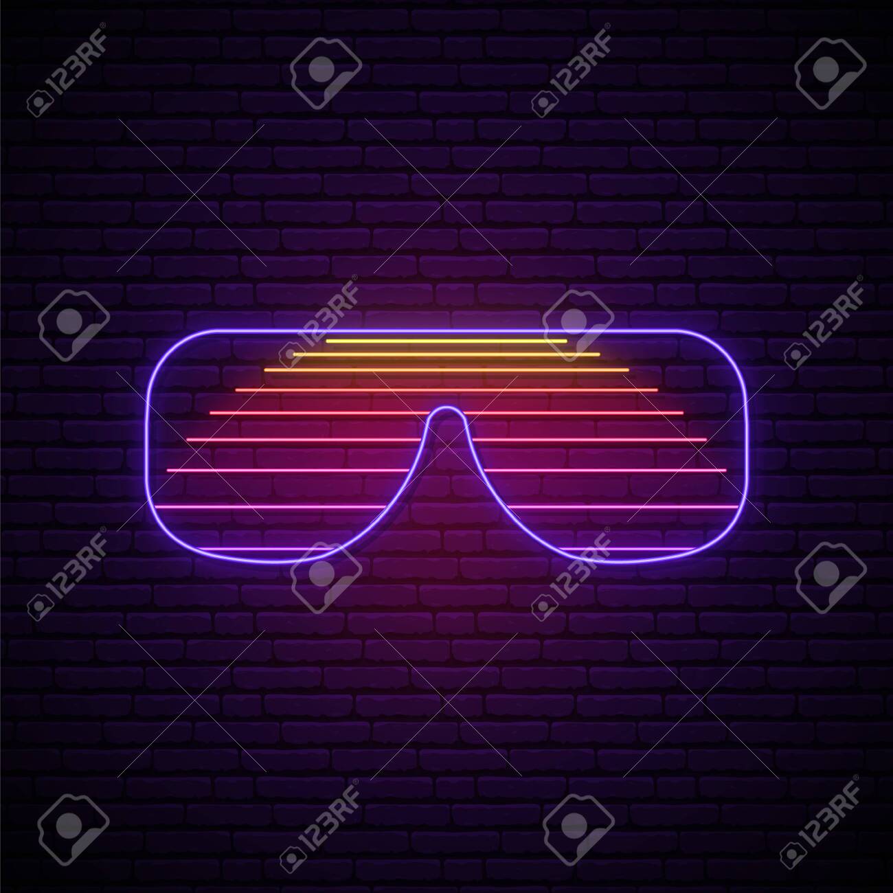 retro 80s glasses