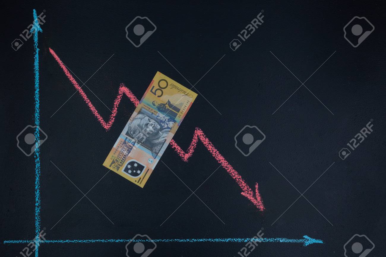 Currency Forex Trends Market Concept Decreasing Trend Depicted - 