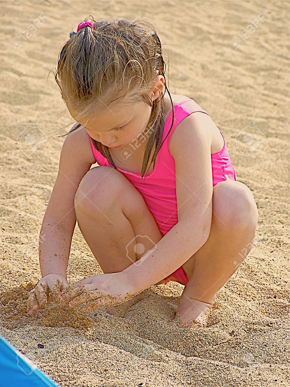 Young Girl Playing Young Girl Playing