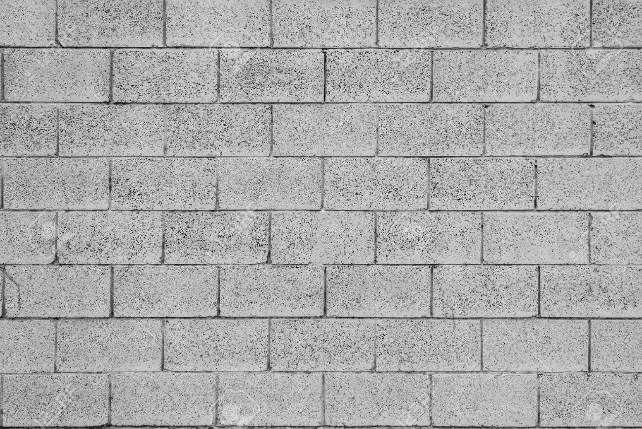 pattern of grey wall made of concrete bricks stock photo picture