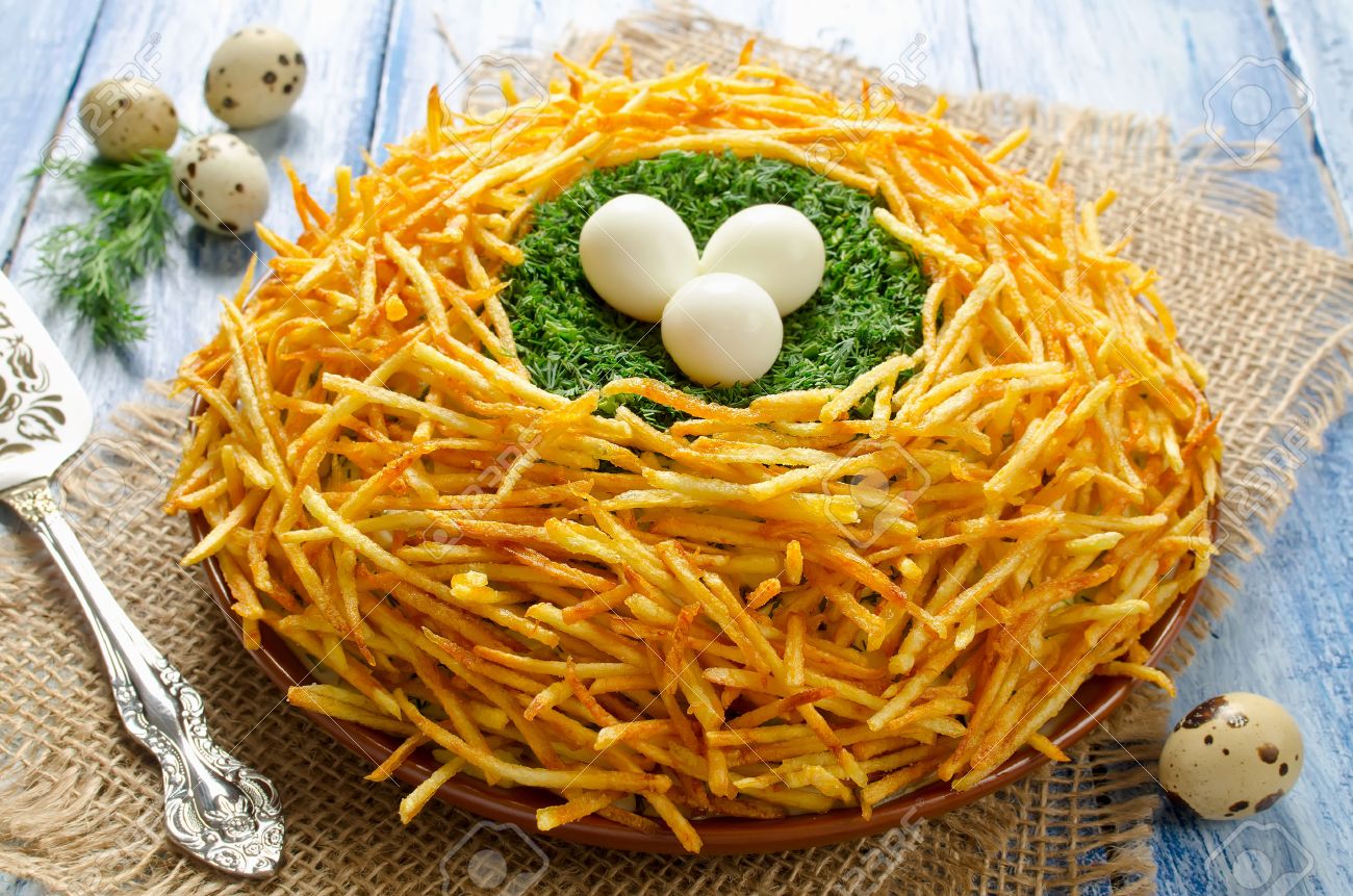 Salad Grouse Nest: a recipe with a detailed description and photos 83 Salad Grouse Nest: a recipe with a detailed description and photos 9