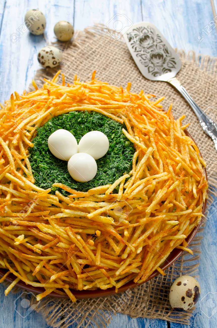 Salad Grouse Nest: a recipe with a detailed description and photos 56 Salad Grouse Nest: a recipe with a detailed description and photos 48