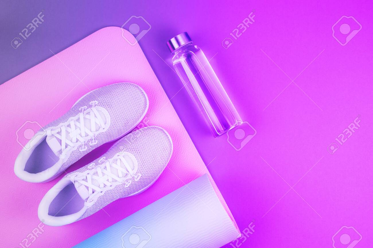 neon purple sneakers