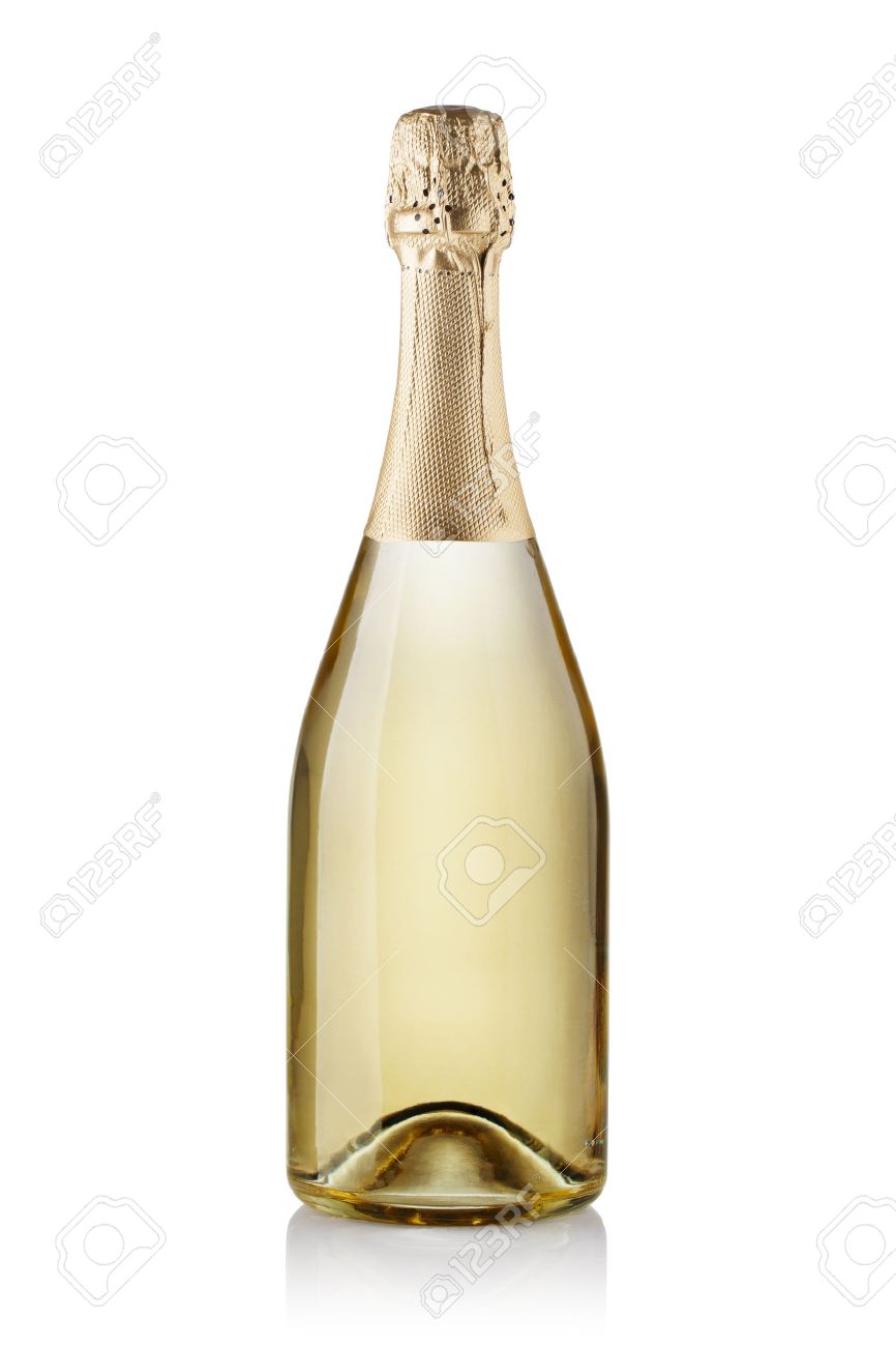champagne bottle isolated on white background stock photo picture