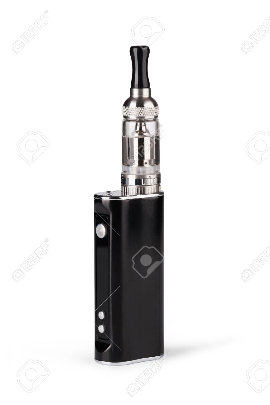 Big Electronic Cigarettes Isolated On White Stock Photo, Picture and  Royalty Free Image. Image 37062329