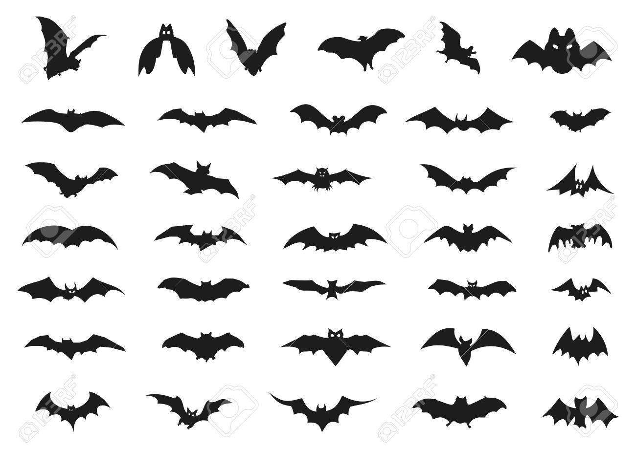 ハロウィンのコウモリのセット のイラスト素材 ベクタ Image