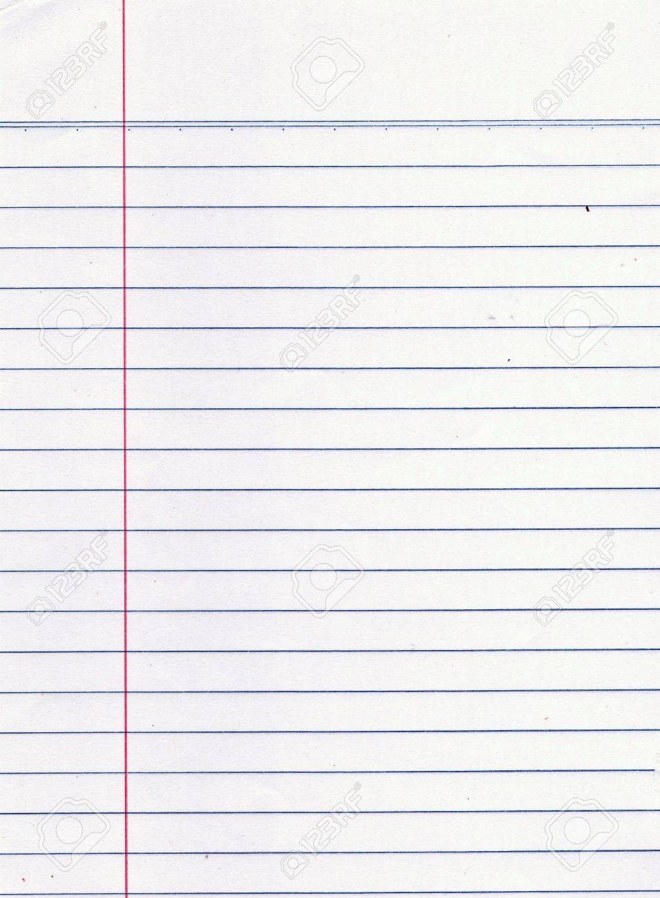classic note paper blank with lines paper lines