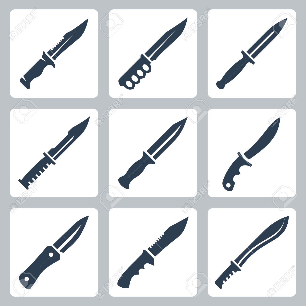 Hunting Knives Stock Photos 