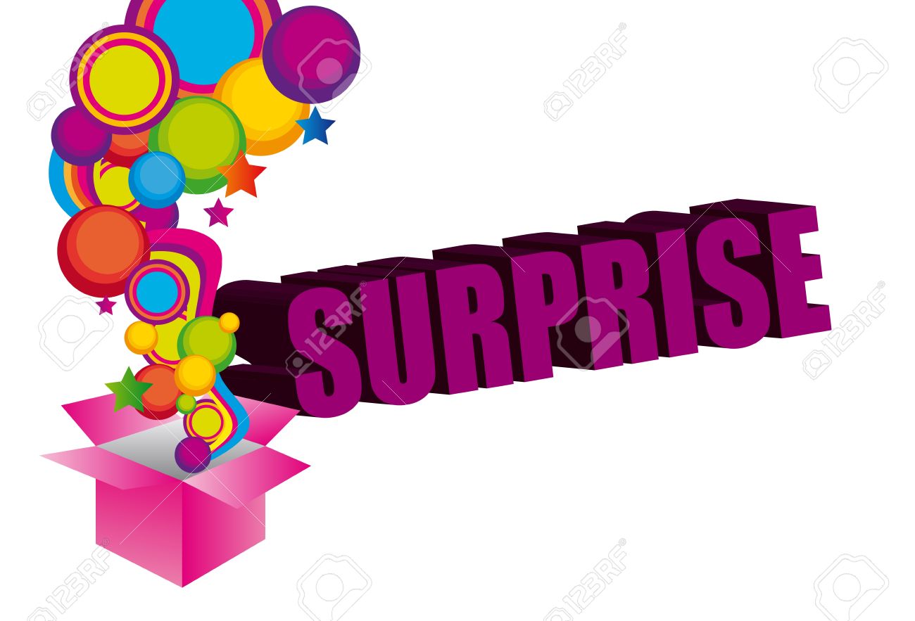 violet pink yellow blue green surprise box background